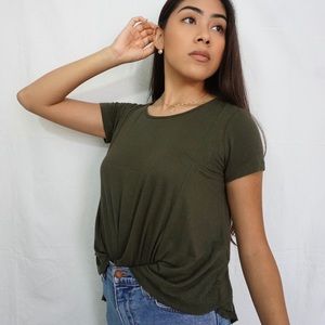 Flowy Olive Green Shirt